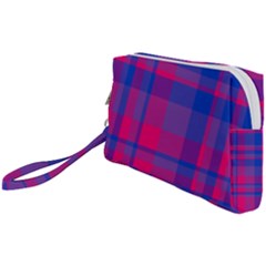 Bisexual Plaid Wristlet Pouch Bag (small)