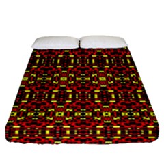 Rby 61 Fitted Sheet (queen Size) by ArtworkByPatrick