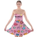 Candy Pattern Strapless Bra Top Dress View1