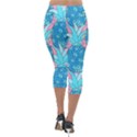 Pineapples Lightweight Velour Capri Leggings  View2