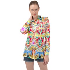 Floral Long Sleeve Satin Shirt