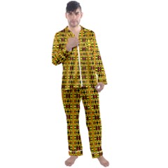 Rby-100 Men s Satin Pajamas Long Pants Set