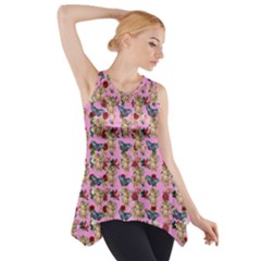 Angel Cherub Butterflies Pink Side Drop Tank Tunic by snowwhitegirl