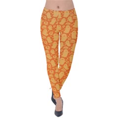 Halloween Background Velvet Leggings by Vaneshart