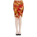 Wallpaper Background Autumn Fall Midi Wrap Pencil Skirt View1