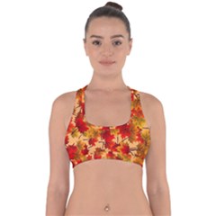 Wallpaper Background Autumn Fall Cross Back Hipster Bikini Top 