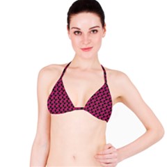 Black Rose Pink Bikini Top by snowwhitegirl