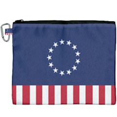 Betsy Ross Flag Usa America United States 1777 Thirteen Colonies Vertical Canvas Cosmetic Bag (xxxl)