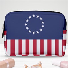 Betsy Ross Flag Usa America United States 1777 Thirteen Colonies Vertical Make Up Pouch (medium) by snek