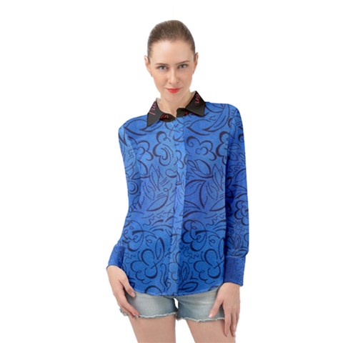 Fashion Week Runway Exclusive Design By Traci K Long Sleeve Chiffon Shirt by tracikcollection