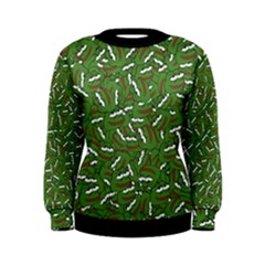 Pepe The Frog Face Pattern Green Kekistan Meme Women s Sweatshirt by snek