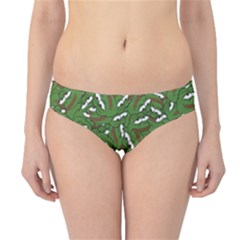 Pepe The Frog Face Pattern Green Kekistan Meme Hipster Bikini Bottoms by snek