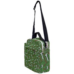 Pepe The Frog Face Pattern Green Kekistan Meme Crossbody Day Bag by snek