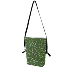 Pepe The Frog Face Pattern Green Kekistan Meme Folding Shoulder Bag by snek