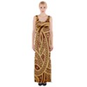 Fine pattern Thigh Split Maxi Dress View1