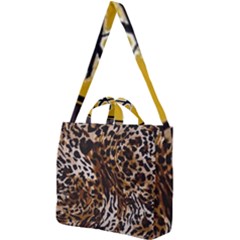 Cheetah By Traci K Square Shoulder Tote Bag by tracikcollection