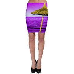 Pop Art Beach Umbrella Bodycon Skirt by essentialimage