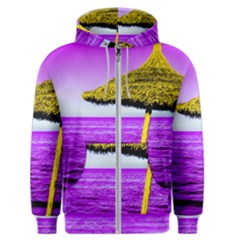 Pop Art Beach Umbrella Men s Zipper Hoodie by essentialimage