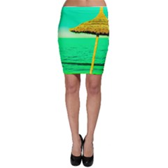 Pop Art Beach Umbrella  Bodycon Skirt by essentialimage