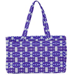 Purple  White  Abstract Pattern Canvas Work Bag by BrightVibesDesign