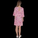 coffee pink Velour Kimono Dress View4