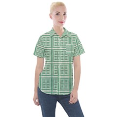 Background Digital Texture Women s Short Sleeve Pocket Shirt