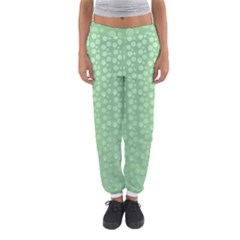 Background Polka Green Women s Jogger Sweatpants