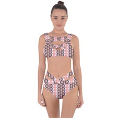 Wallpaper Cute Pattern Bandaged Up Bikini Set 