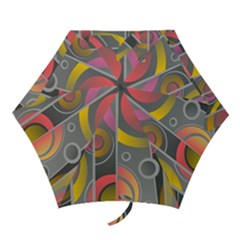 Abstract Colorful Background Grey Mini Folding Umbrellas