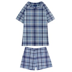 Tartan Design 2 Kids  Swim Tee And Shorts Set by impacteesstreetwearfour