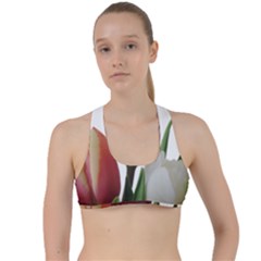 Tulips Spring Bouquet Criss Cross Racerback Sports Bra by picsaspassion