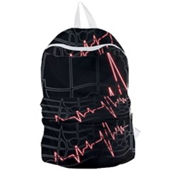 Music Wallpaper Heartbeat Melody Foldable Lightweight Backpack by HermanTelo