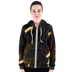 Cosmos Comet Dance, Digital Art Impression Women s Zipper Hoodie by picsaspassion