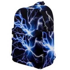 Blue Thunder Colorful Lightning Graphic Impression Classic Backpack by picsaspassion