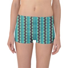 Background Chevron Blue Boyleg Bikini Bottoms