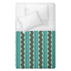 Background Chevron Blue Duvet Cover (single Size)