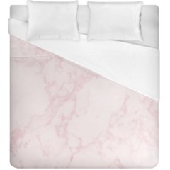 Pink Marble Texture Floor Background With Light Pink Veins Greek Marble Print Luxuous Real Marble  Duvet Cover (king Size) by genx