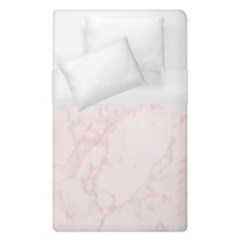 Pink Marble Texture Floor Background With Light Pink Veins Greek Marble Print Luxuous Real Marble  Duvet Cover (single Size) by genx