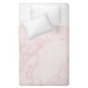 Pink Marble texture floor background with light pink veins greek marble print luxuous real marble. Duvet Cover Double Side (Single Size) View2