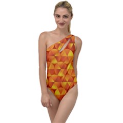 Background Triangle Circle Abstract To One Side Swimsuit by HermanTelo