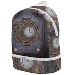 Elegant Steampunk Design Zip Bottom Backpack