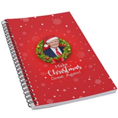 Make Christmas Great Again With Trump Face Maga 5 5  X 8 5  Notebook by snek