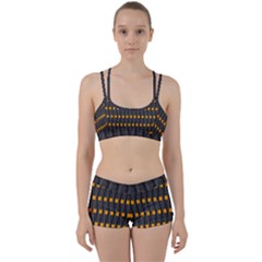 Pattern Illustrations Plaid Perfect Fit Gym Set