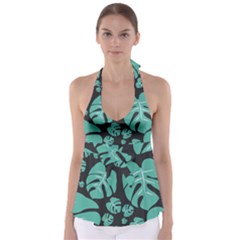 Leaves Babydoll Tankini Top by Sobalvarro