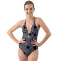 FORMES GEOMETRIQUES ETOILES/CARRES Halter Cut-Out One Piece Swimsuit View1