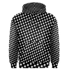 Formes Carreaux Blanc/noir Men s Pullover Hoodie by kcreatif