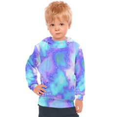 Dégradé Violet/bleu Kids  Hooded Pullover by kcreatif