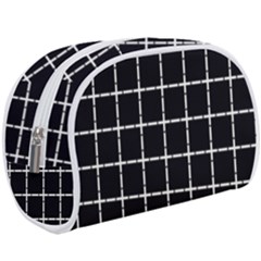 Pattern Carreaux Blanc/noir Makeup Case (large) by kcreatif