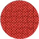 Pois Doré / Rouge Wooden Puzzle Round View1