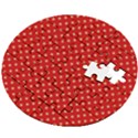 Pois Doré / Rouge Wooden Puzzle Round View2